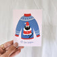 Cat Sweater Holiday Greeting Card
