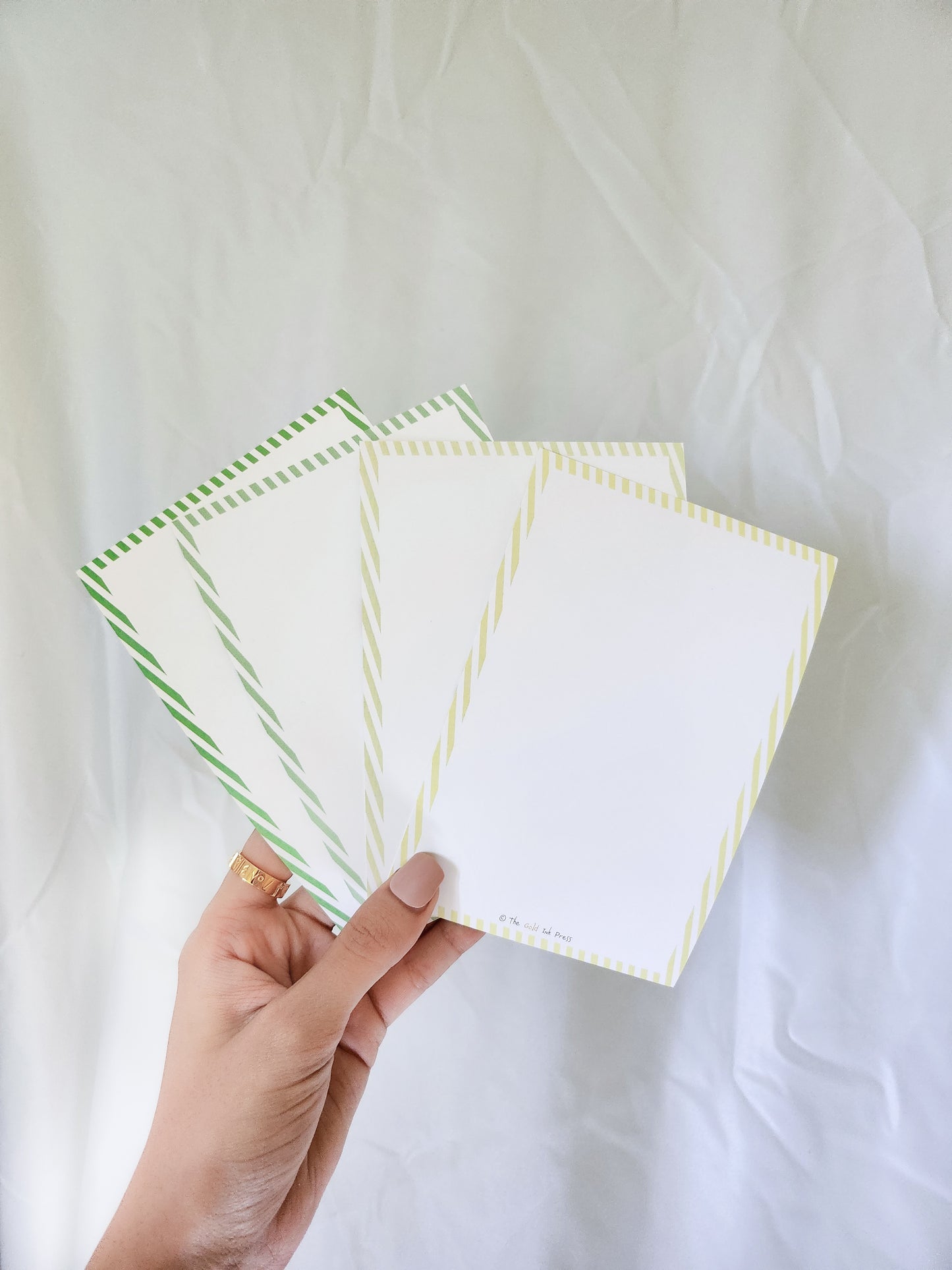 Lemon & Floral Thank You Notecards, Set of 4