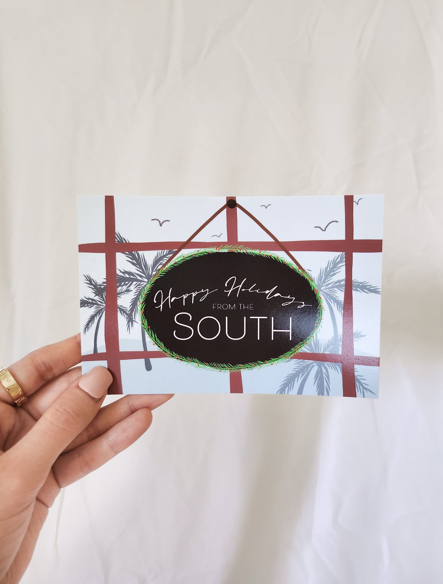 Happy Holidays from the South Postcard