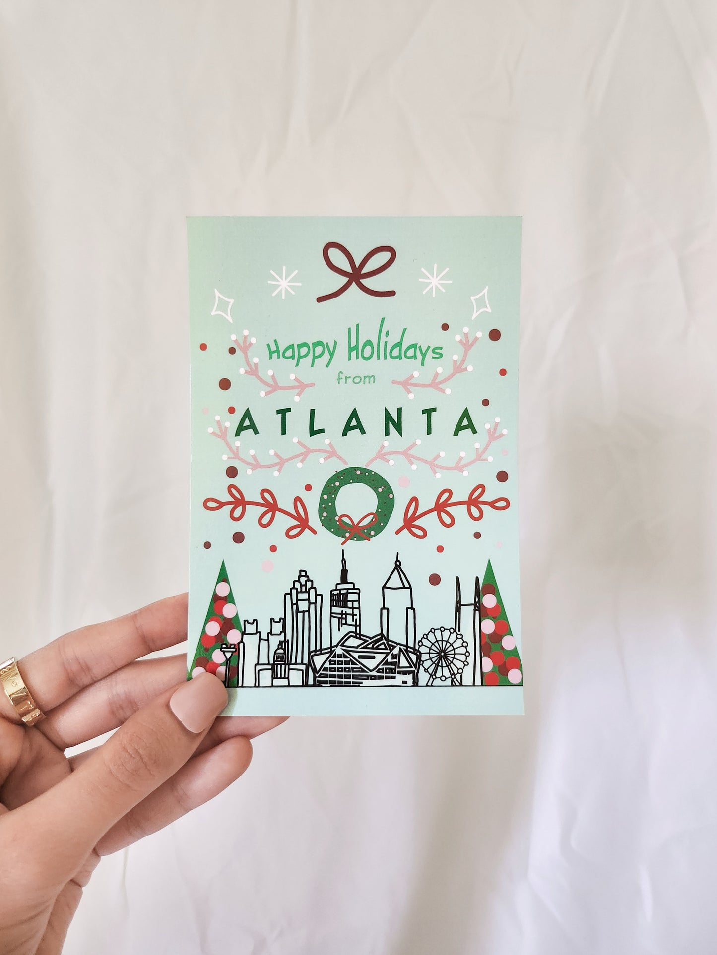 Happy Holidays from Atlanta Postcard