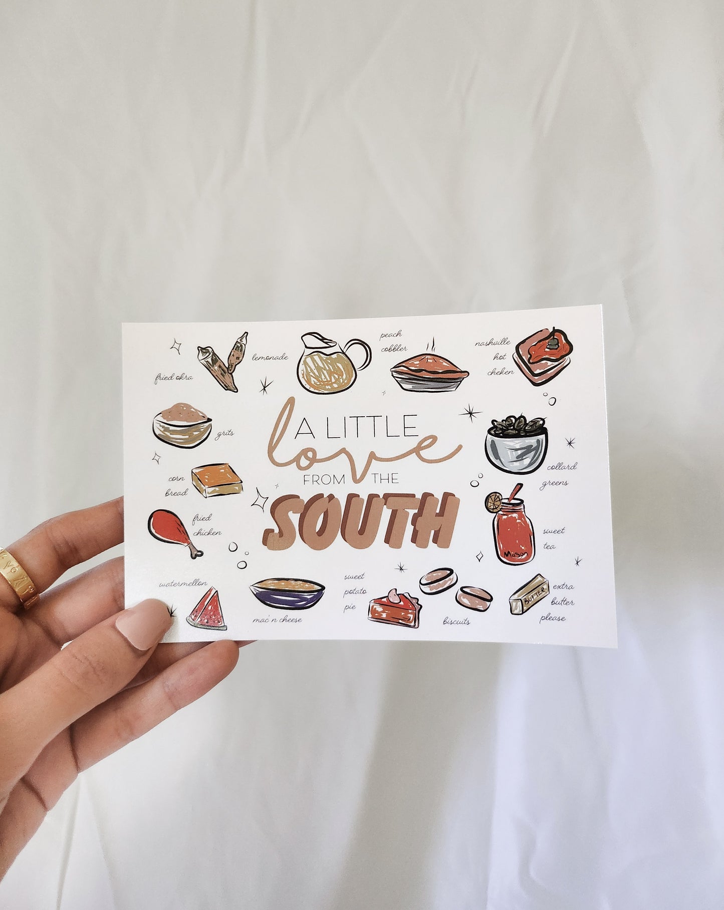 A Little Love from the South Postcard