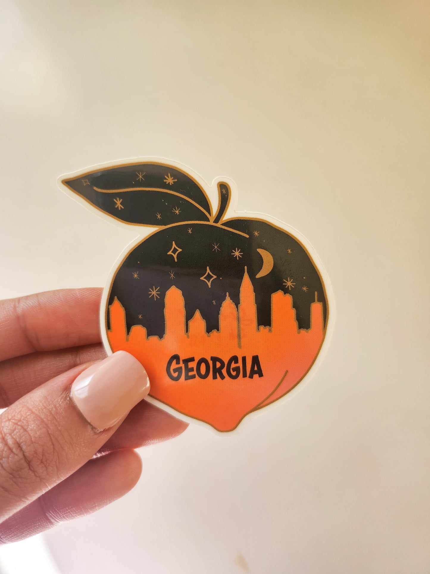 Georgia Skyline Sticker, Vinyl, 2.5 x 2.5in