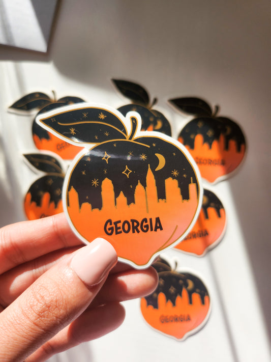 Georgia Skyline Sticker, Vinyl, 2.5 x 2.5in