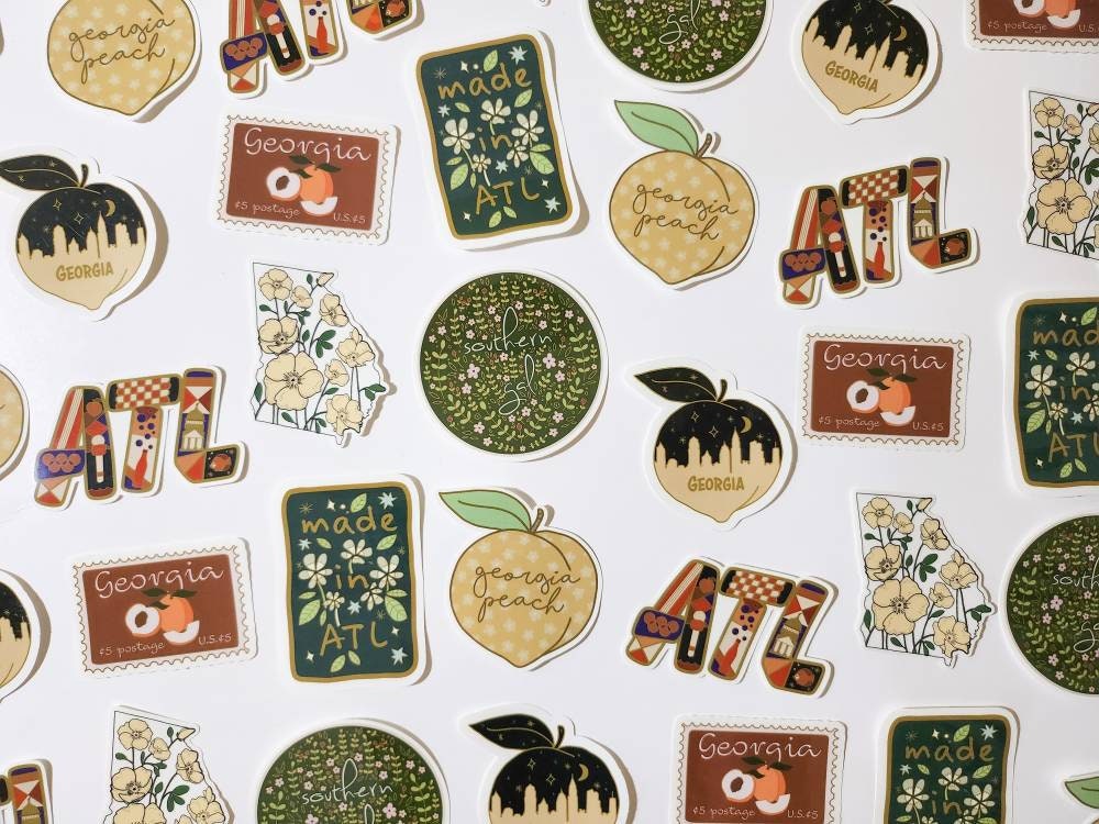 Atlanta Galaxy Sticker, Vinyl, 3 x 3 in | ATL Skyline