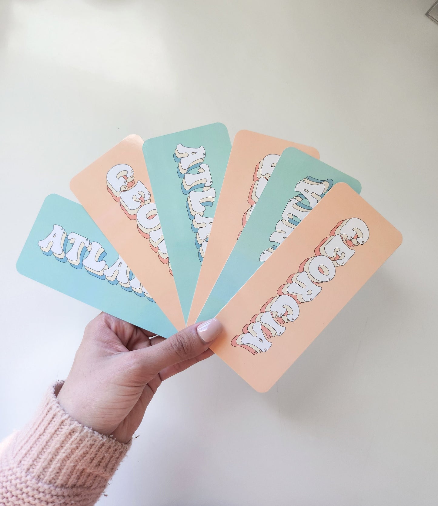 Atlanta & Georgia Reversable Bookmark, 2.5x6"