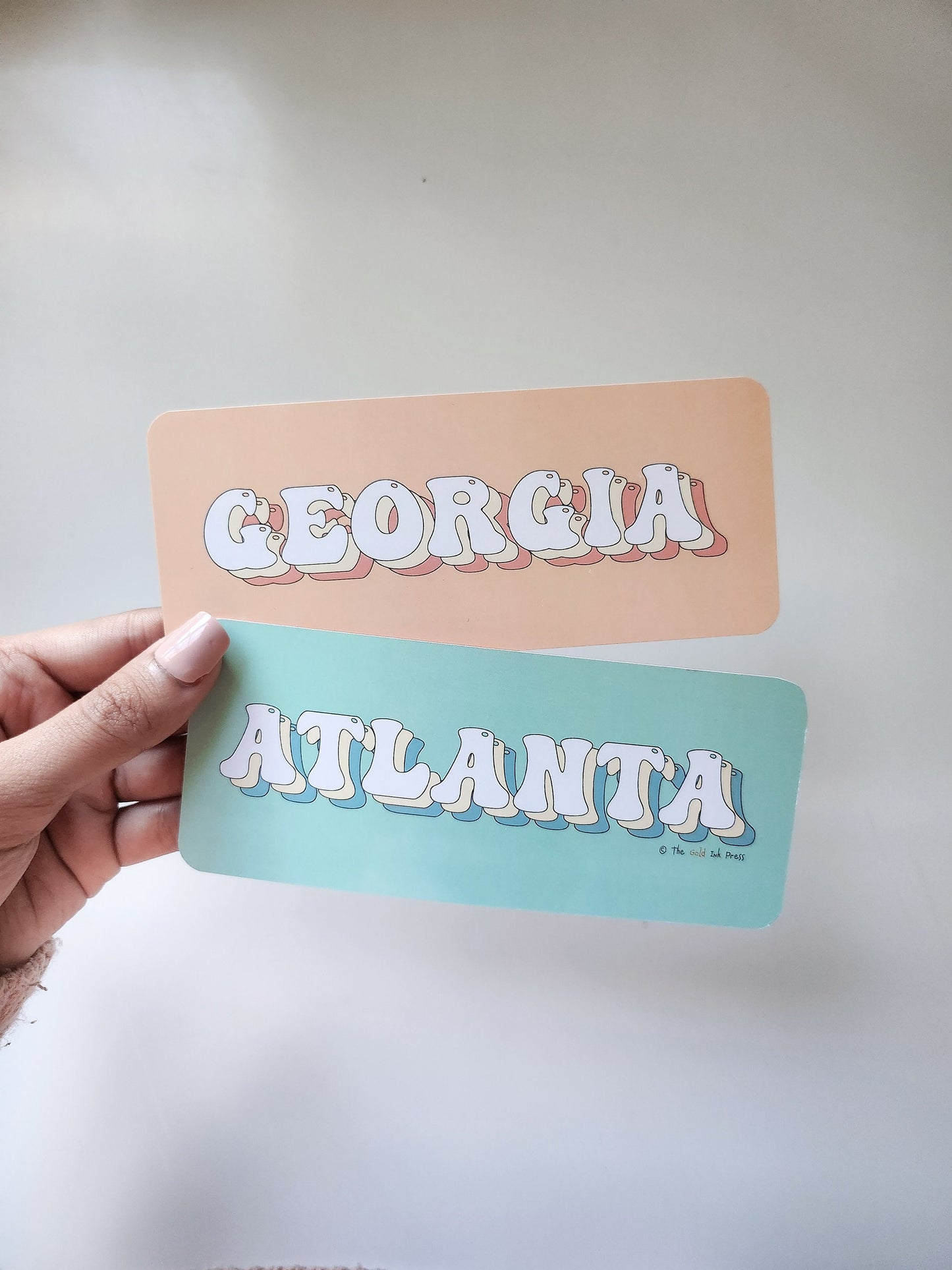 Atlanta & Georgia Reversable Bookmark, 2.5x6"