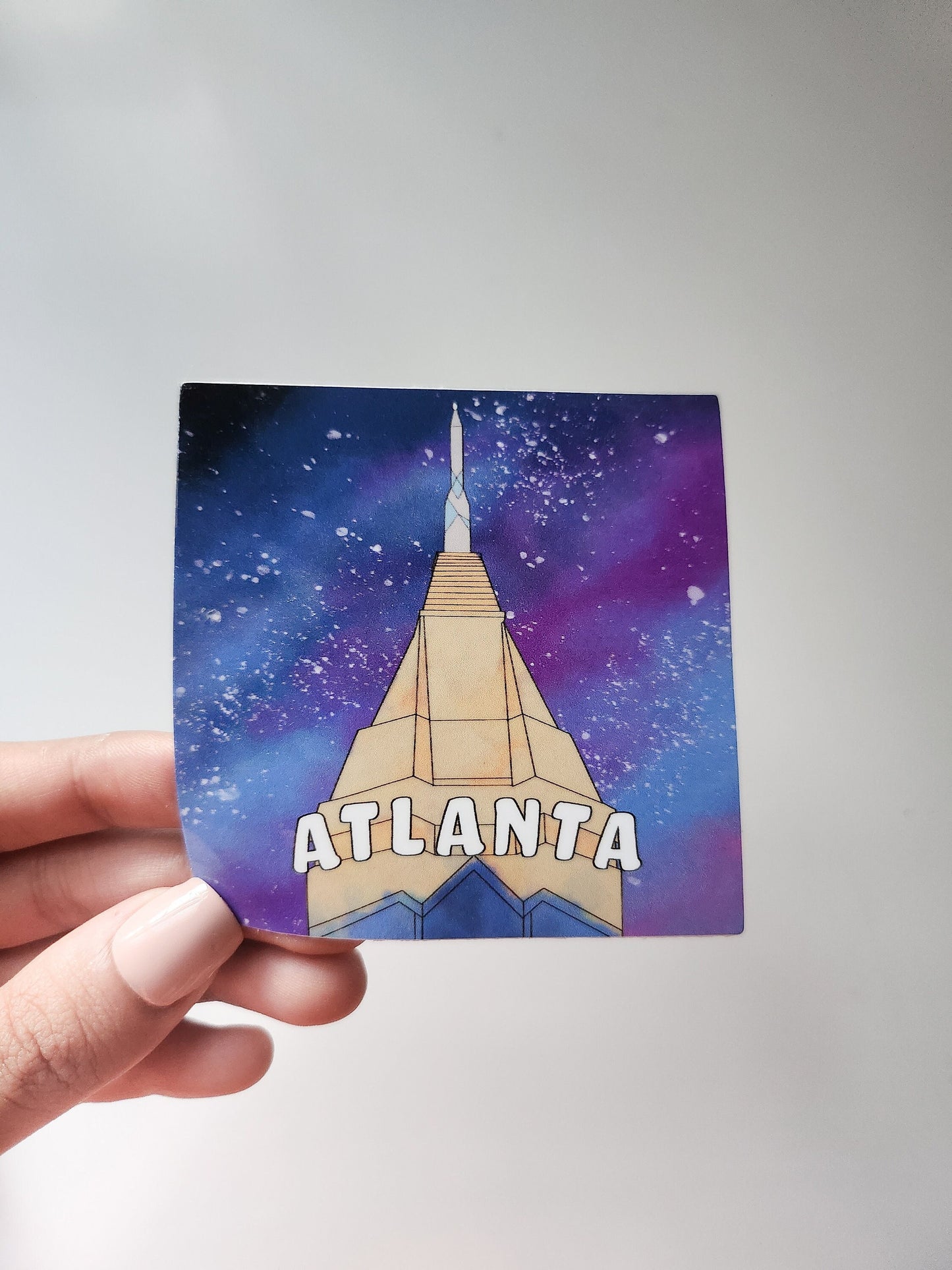 Atlanta Galaxy Sticker, Vinyl, 3 x 3 in | ATL Skyline
