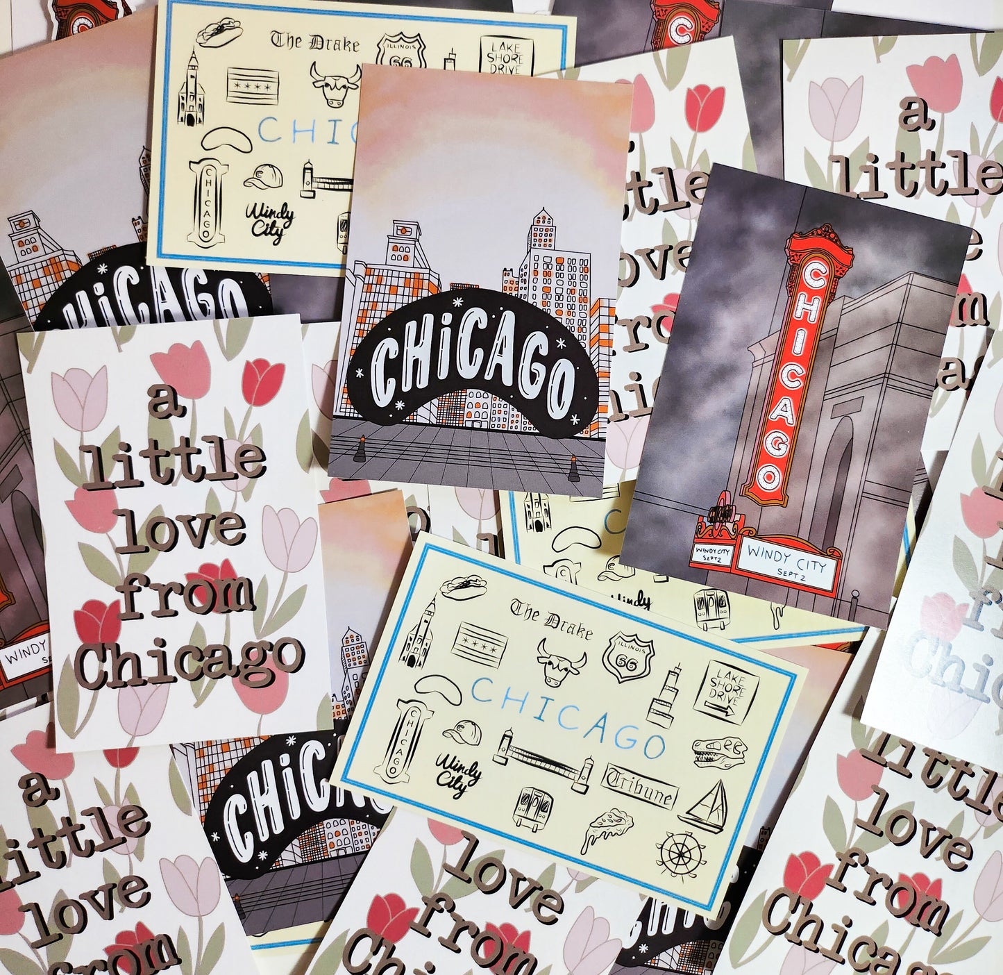 Chicago Icons Postcard