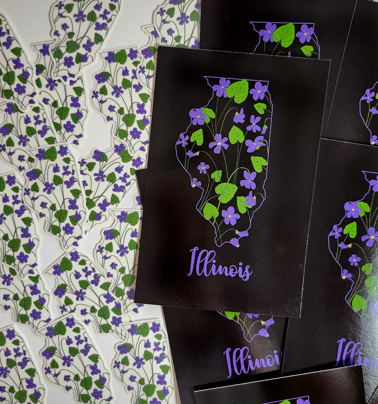 Illinois Postcard | State Flower Design