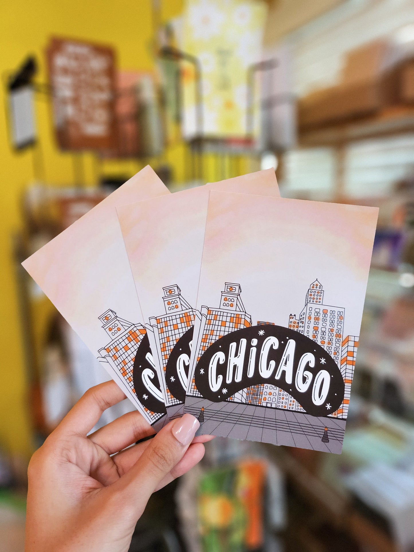Chicago Bean Postcard