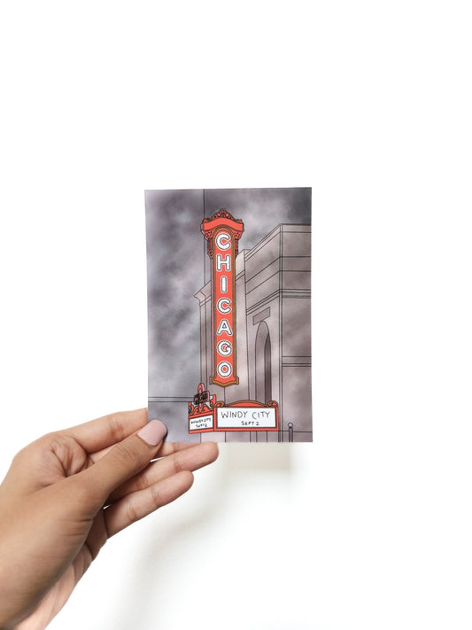 Chicago Theater Postcard