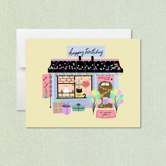Birthday Shop Greeting Card