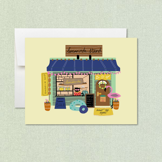 Summer Shop Greeting Card