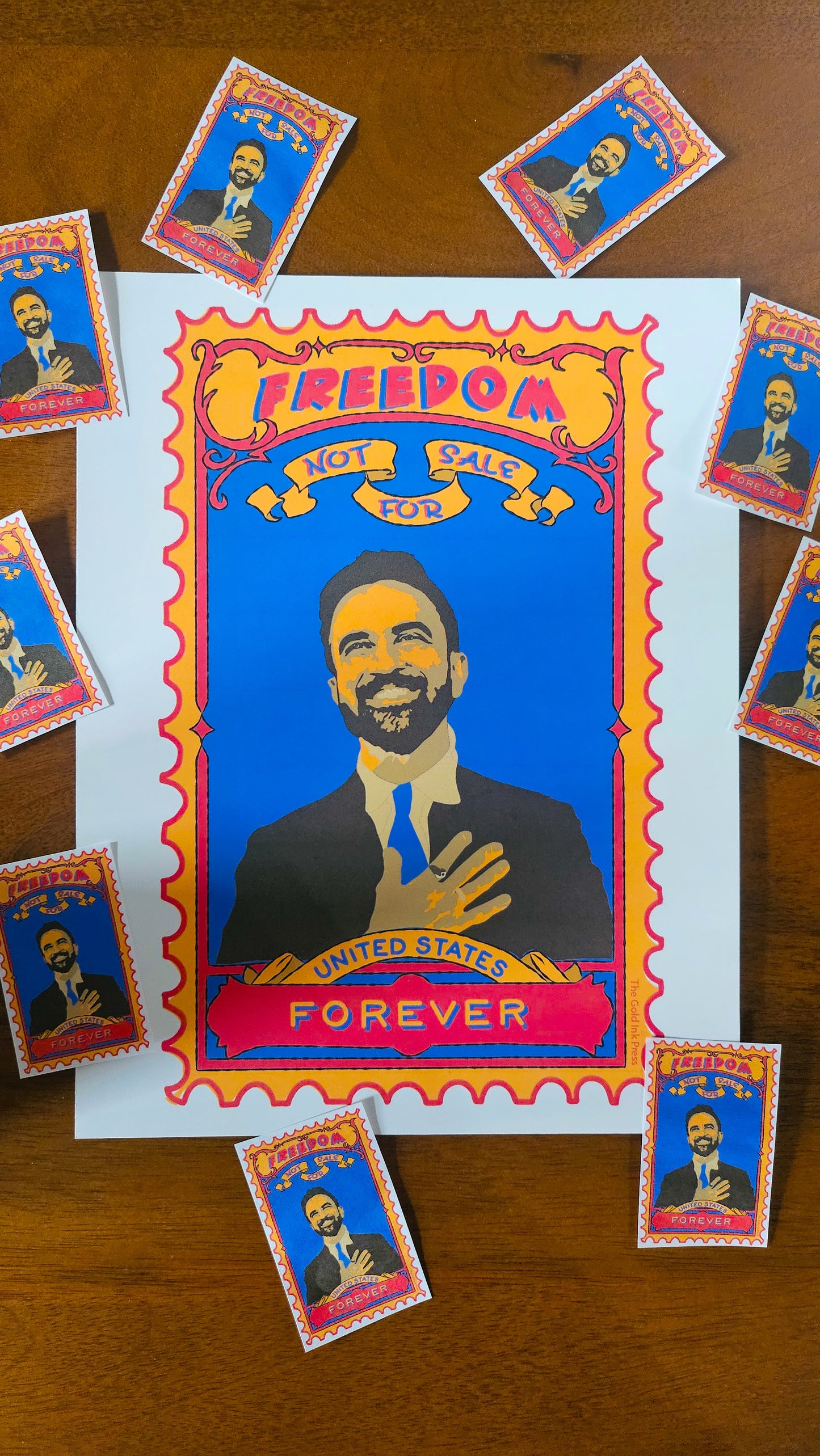 Zohran Mamdani Sticker or Print "Freedom Not for Sale"