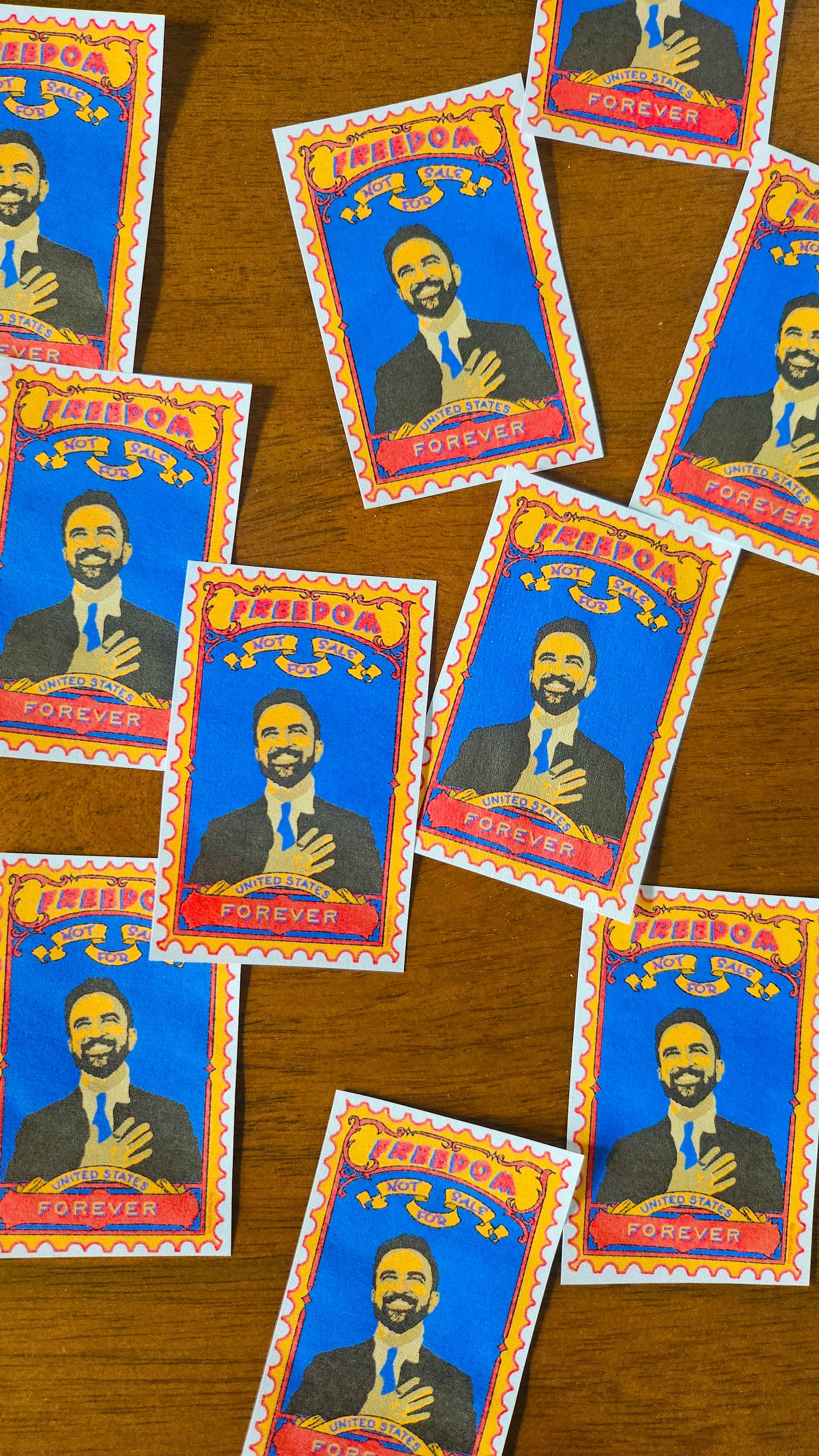 Zohran Mamdani Sticker or Print "Freedom Not for Sale"