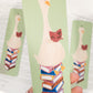 Goose on a Stack of Books- Illustrated Bookmark, 5.5x17.5 cm