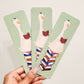 Goose on a Stack of Books- Illustrated Bookmark, 5.5x17.5 cm