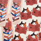 Cat Reading Sticker, 2.6x2.5in | Book Lovers