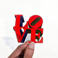 Philly LOVE Sticker, 3x2.8in