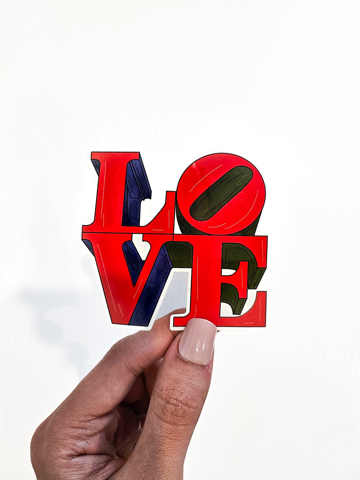 Philly LOVE Sticker, 3x2.8in