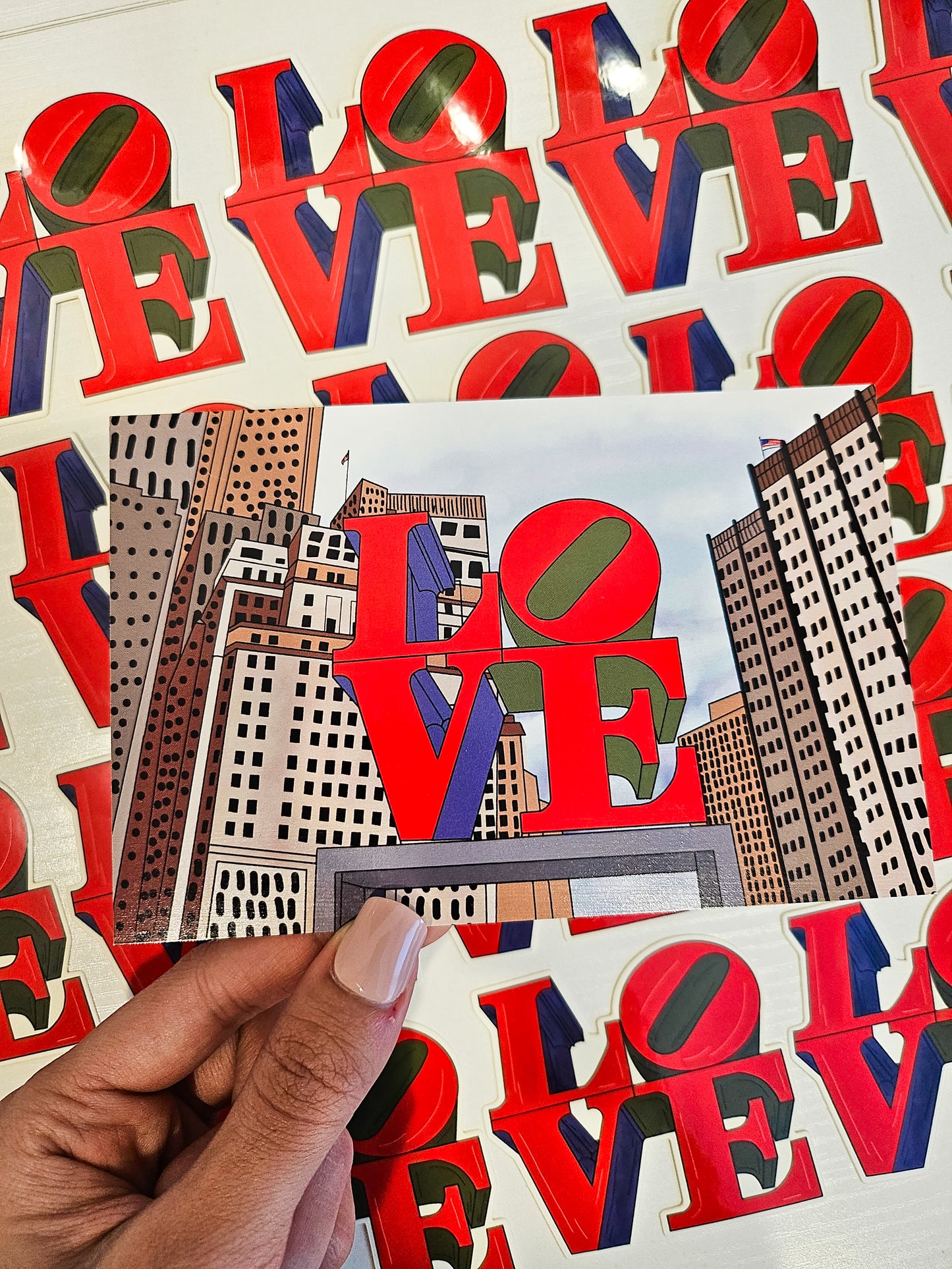 Philadelphia LOVE Postcard