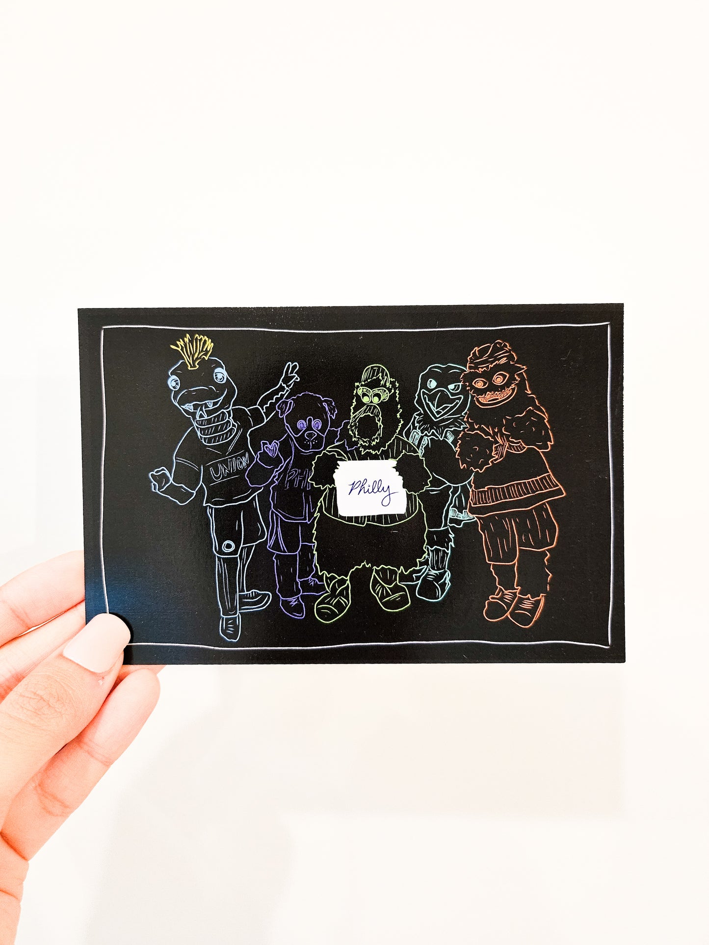 Philadelphia Sports Mascots Postcard