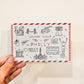 Philadelphia Holiday Icons Postcard