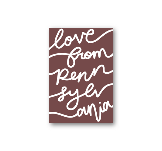 Love from Pennsylvania, Postcard