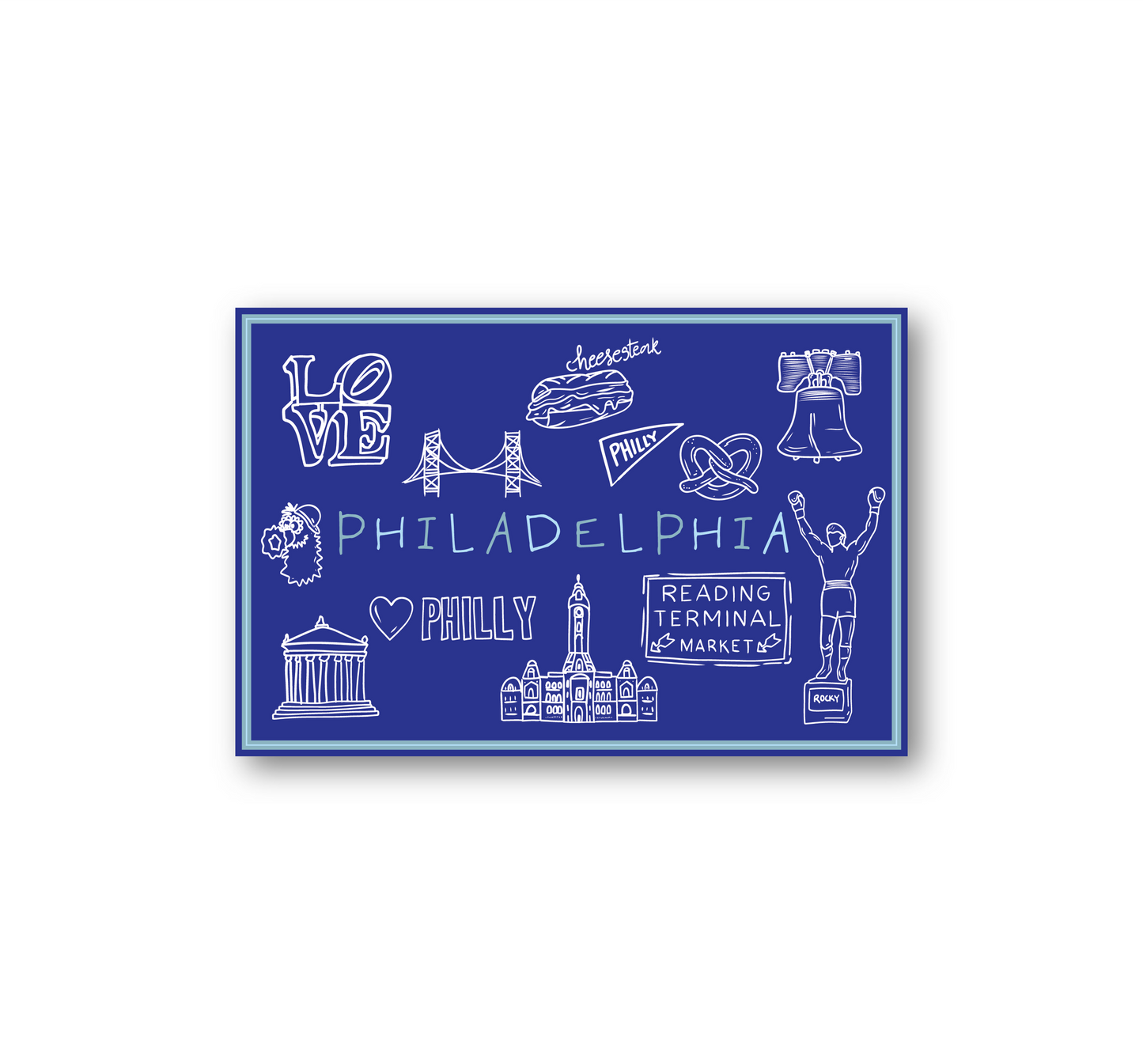 Philadelphia Icons Postcard