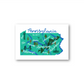 Pennsylvania State Map Postcard