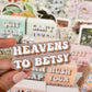 Heavens to Betsy Sticker, Vinyl, 3 x 2in