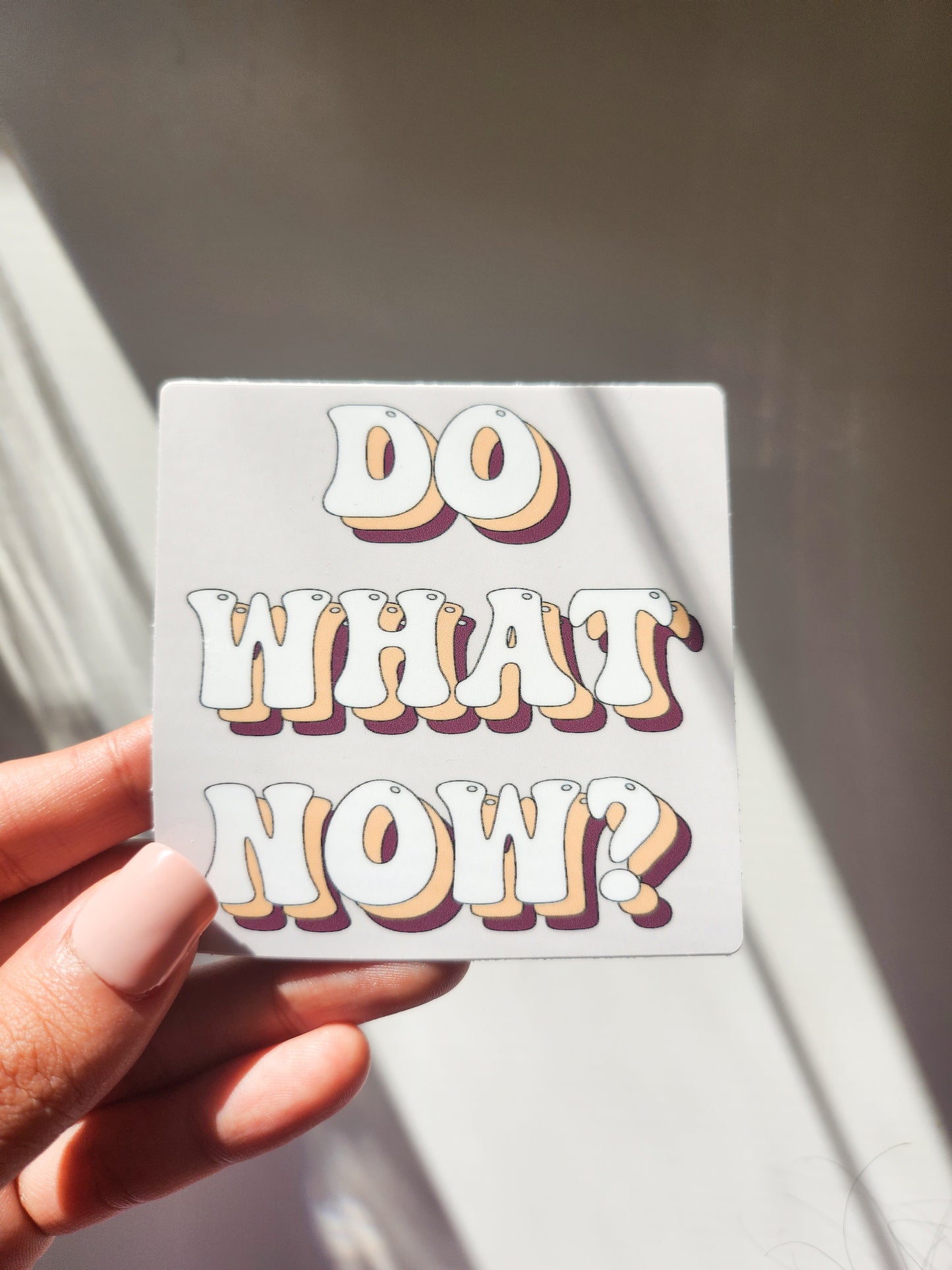 Do what now Sticker, Vinyl, 3 x 3in