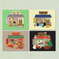 Winter Shop Greeting Card