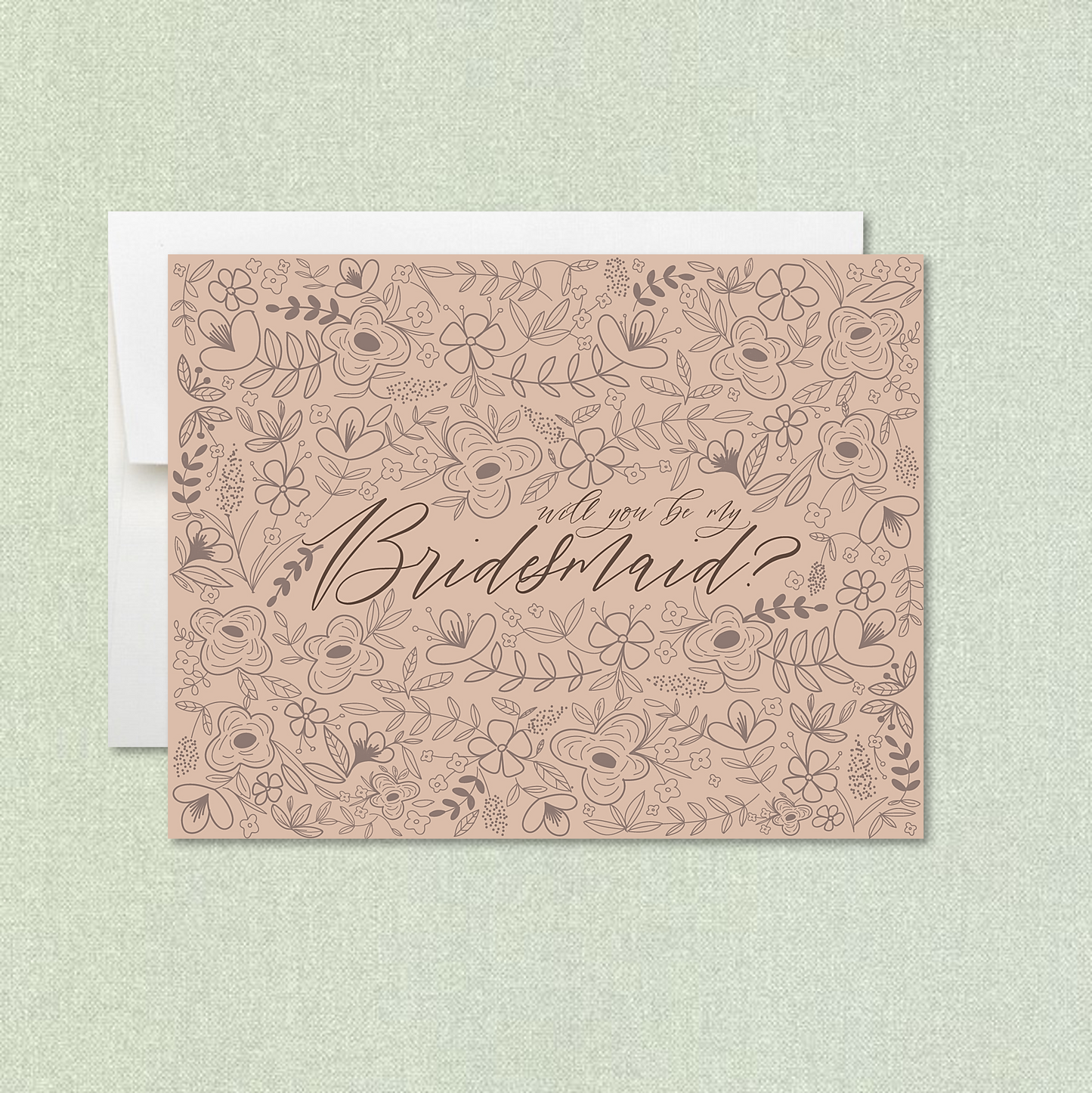 Floral Bridesmaid Proposal Cards (6 pack)